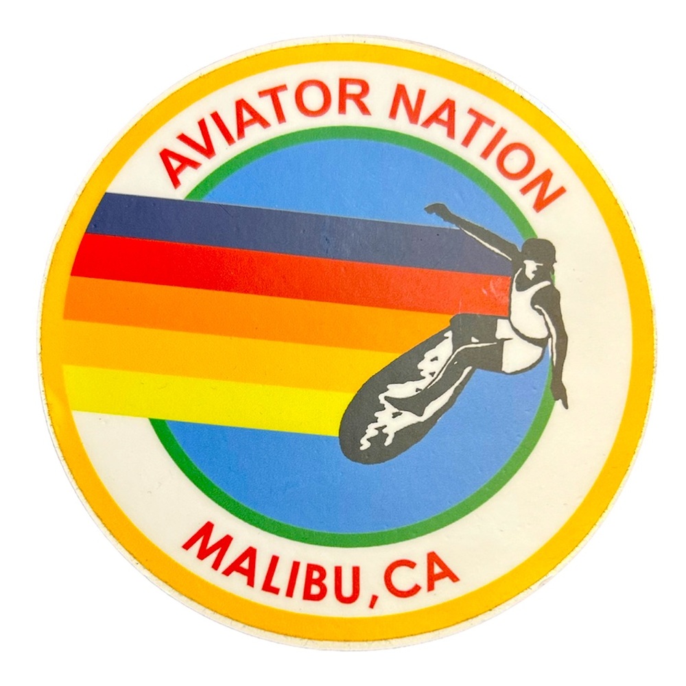 aviator nation malibu california stickers new